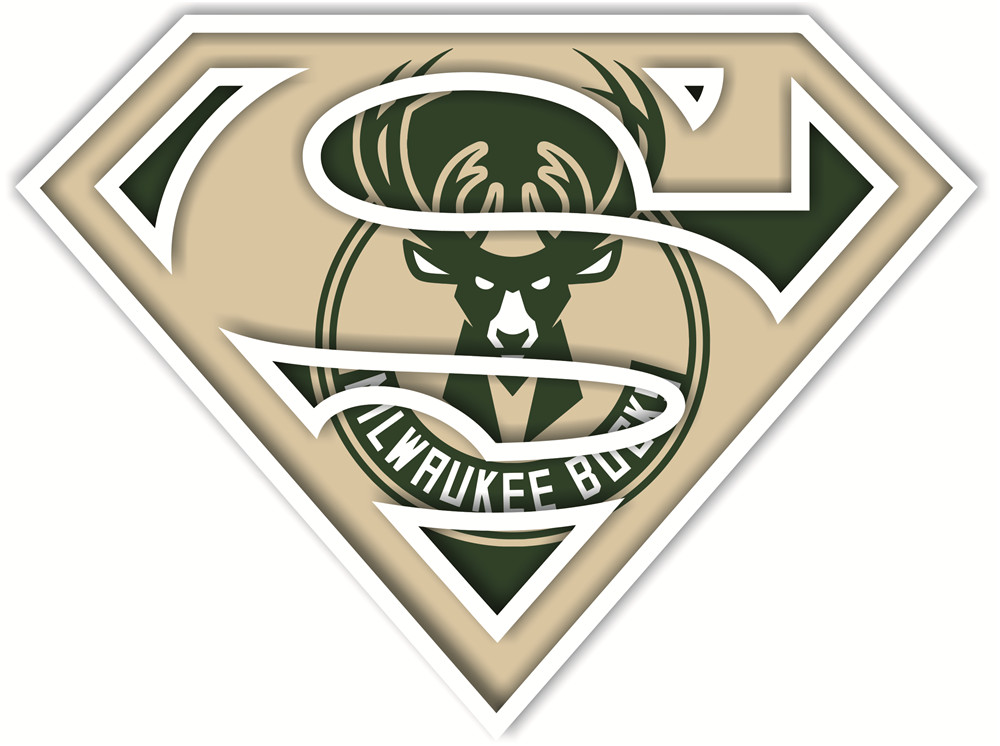 Milwaukee Bucks superman iron on heat transfer